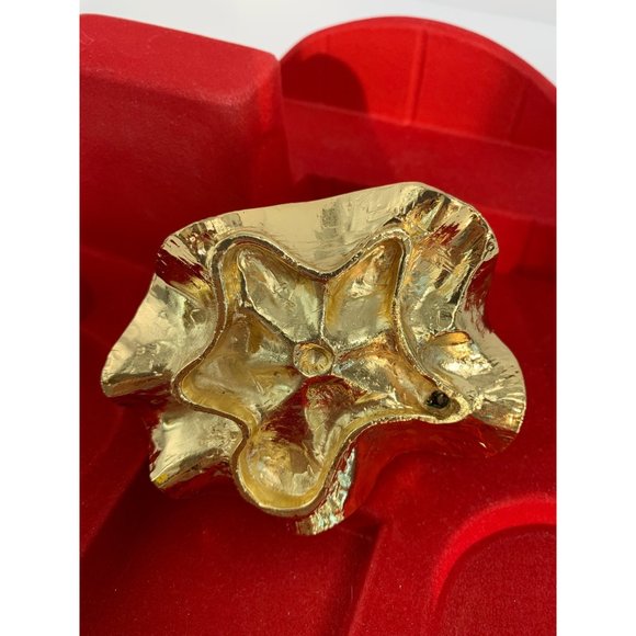 Royal Frog Trinket Box Rhinestone on Gold Metal Hinge Top Lacquer Gift 6560 - Picture 7 of 9